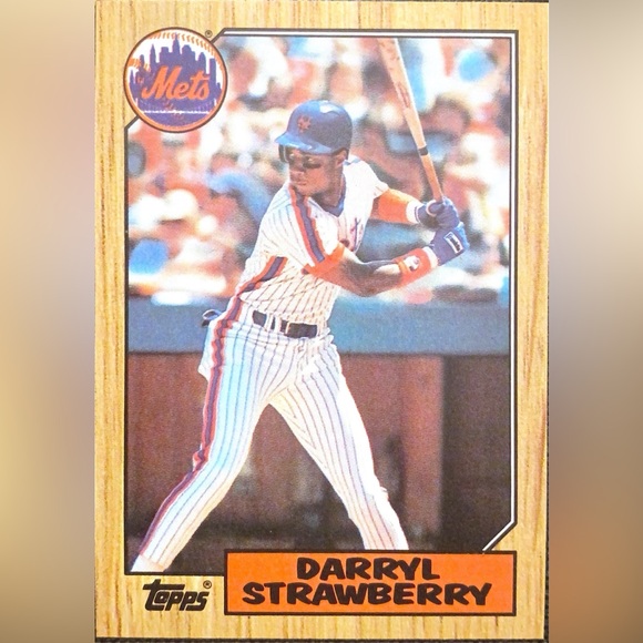 1987 Topps Darryl Strawberry #460 – New York Mets Baseball Card - Picture 1 of 3